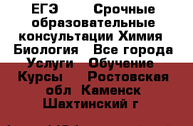 ЕГЭ-2021! Срочные образовательные консультации Химия, Биология - Все города Услуги » Обучение. Курсы   . Ростовская обл.,Каменск-Шахтинский г.